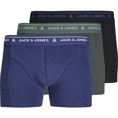 Afbeelding van JACK&amp;JONES ADDITIONALS JACLAWRENCE SOLID TRUNKS 3 PACK Heren Onderbroek Maat M