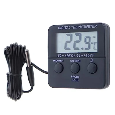 Afbeelding van Digitale koelkastthermometer met wekker en maximale/minimale temperatuurfunctie