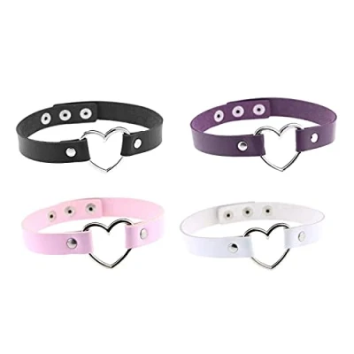 Afbeelding van Liuxn Vintage halsband kettingen set in hart, van 4