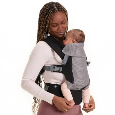 Afbeelding van Beco Gemini draagzak voor pasgeborenen tot peuters ergonomische met cool air mesh, verstelbaar, gemakkelijk vast te maken, gewatteerde heupriem 7 35lbs (Cool Black)