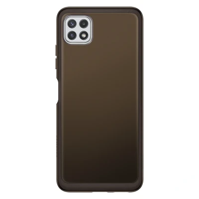 Afbeelding van Samsung Galaxy A22 (5G) Hoesje Siliconen en TPU (zacht) Softcase/Backcover Zwart Telefoonhoesje
