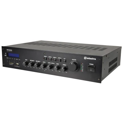 Afbeelding van Adastra RM480D 5 kanaals 100V mixer versterker met DAB+ BT USB/SD