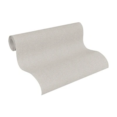 Afbeelding van UNI BEHANG Modern beige taupe A.S. Création Elegance 3