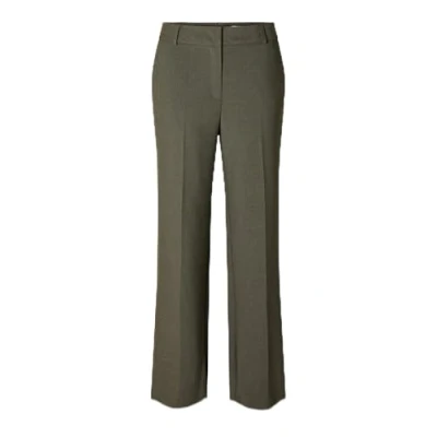 Afbeelding van Selected Femme Slfrita WIDE PANT Broek, Dames, Maat: 38, Kalamata