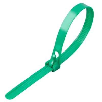 Afbeelding van Herbruikbare Zip Ties Nylon 100 STKS (Groen, 6&quot;)