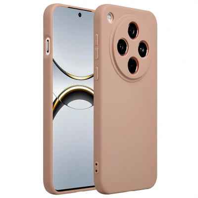 Afbeelding van Oppo Find X8 Hoesje Siliconen en TPU (zacht) imoshion Softcase/Backcover Bruin Telefoonhoesje