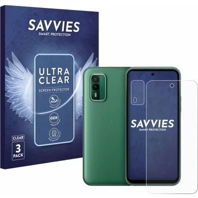 Afbeelding van Savvies Screenprotector voor Nokia XR21 (Voor+Camera) Folie Beschermfolie transparant (6 Stuks)