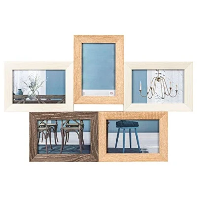 Afbeelding van walther design fotolijst 5X 10x15 cm met passe partout, Fiorito houten lijst EF515M