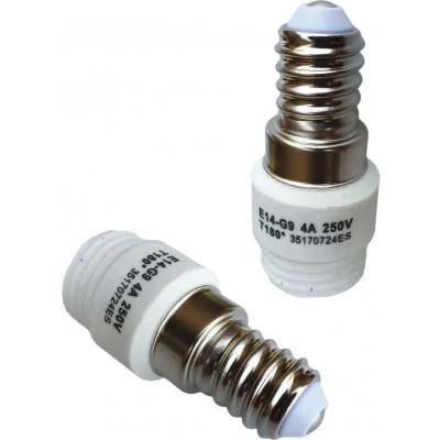 Afbeelding van E14 fitting G9 verloopfitting 2 stuks wit 230V AC
