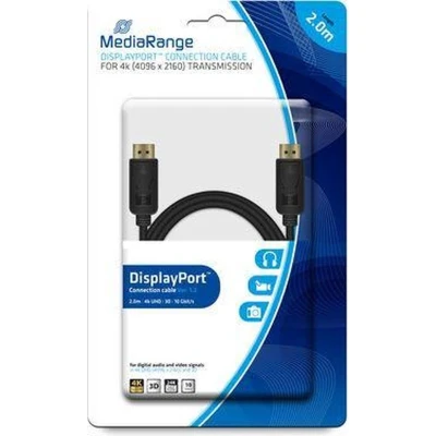 Afbeelding van MediaRange DisplayPort? verbindingskabel, vergulde contacten, 10 Gbit/