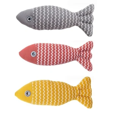 Afbeelding van KHIRY 3 Stuks Kattenspeelgoed, Catnip Speelgoed, Interactief Visspeelgoed voor Katten, Pluche Speelgoed