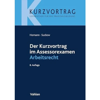 Afbeelding van Der Kurzvortrag im Assessorexamen Arbeitsrecht