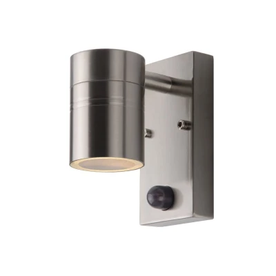 Afbeelding van Lucide ARNE LED Wandspot Buiten Ø 6,3 cm GU10 1x5W 2700K IP44 Mat chroom