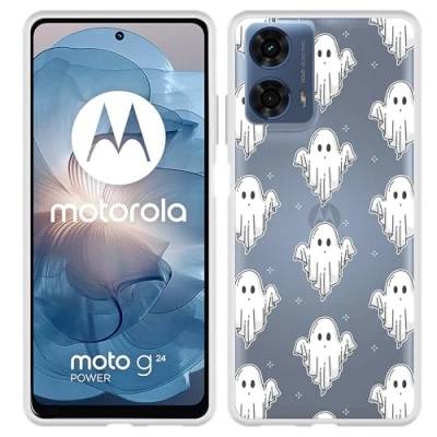 Afbeelding van Cazy Hoesje geschikt voor Motorola Moto E14 Siliconen Spookjes