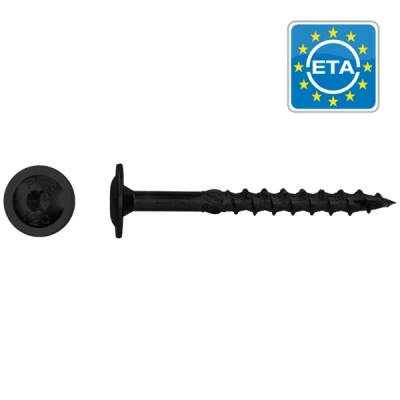 Afbeelding van Tellerkopschroeven zwart verzinkt 8x50 torx 50 stuks