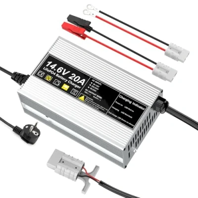 Afbeelding van LiFePO4 14,6 V 20 A oplader voor 12 (12,8 V) lithium ijzerfosfaat batterijlader snel opladen beschermt de accu