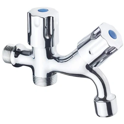 Afbeelding van Cornat Machine combi uitloopventiel 1/2 inch AG Voor het aansluiten Van was en vaatwasser Extra kraan Met terugslagklep messing Verchroomd/Apparaatventiel / TEC304904