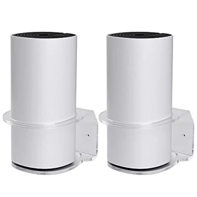 Afbeelding van BECEMURU Muurbevestiging Standhouder Stabiliteit Acryl Beschermende Router Guard voor TP Link Wifi Deco M4/P9/S4/S7/E4 Hele Thuis Mesh Wi Fi systeem (2 Pack)