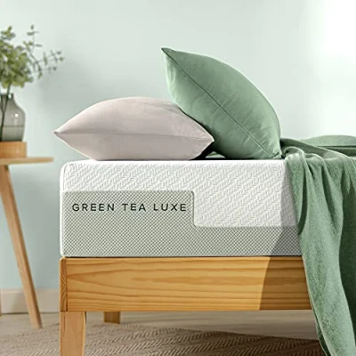 Afbeelding van Zinus matras 140 x 200 cm, hardheidsgraad H2 H3, hoogte 25 Öko Tex gecertificeerd, groene thee luxe van traagschuim