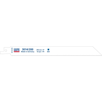 Afbeelding van Wilpu 3014/200 reciprozaagblad Staal en RVS (Bosch S1122EF) per 5 stuks