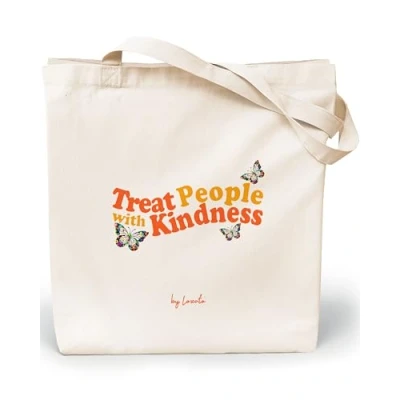 Afbeelding van Loxato Damestas Tote Bag van zeildoek shopper tas voor dames katoenen tassen 35 x 42 cm extra breed 8 canvas tas, tpwk butterfly, Eén maat