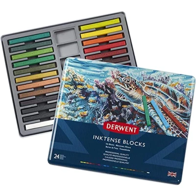 Afbeelding van Derwent Inktense blocks 24 st blik DIB2300443