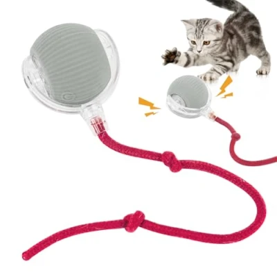 Afbeelding van Kyduu Interactief kattenspeelgoed, Kattenspeeltje, Automatisch rollende bal,Interactief kattenbal speelgoed,Binnen Kattenspeelgoed,Interactief kattenspeelgoedbal,Elektrisch Kattenspeelgoed