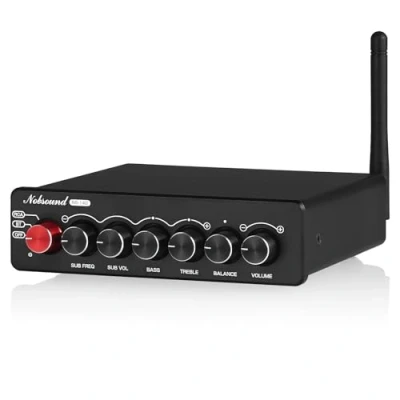 Afbeelding van Nobsound NS 14G 2.1 versterker, audio Bluetooth 5.0 HiFi Stereo 200W kanaals subwoofer versterker met hoogte en bascontrole voor luidsprekers thuis auto