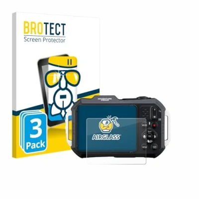 Afbeelding van BROTECT Screenprotector voor Ricoh Pentax WG 1000 Folie Beschermfolie Beschermglas transparant (3 Stuks)