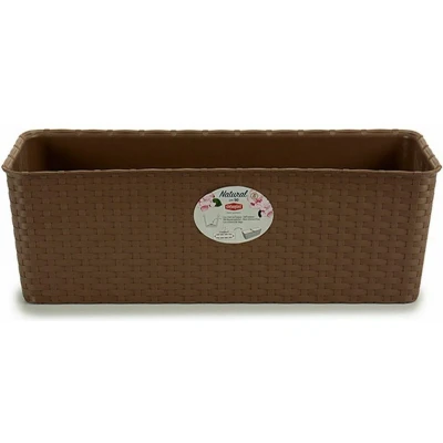 Afbeelding van Plantenbak Stefanplast Bruin Plastic 18 x 16 48,5 cm (12 Stuks)