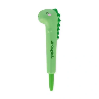 Afbeelding van Legami anti stress gelpen knijpen, schrijfwaren om te ontspannen, pen, superzacht, blauwe inkt, diameter van de punt 1 mm, thema dino