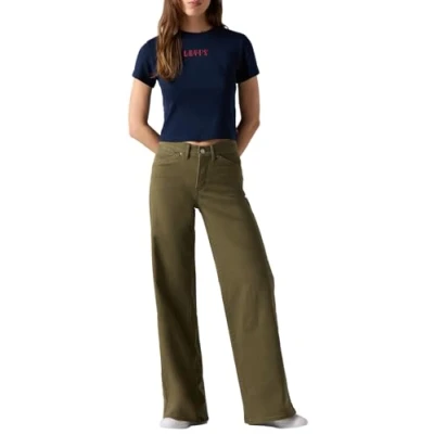 Afbeelding van 318 Styled Shp Wide Leg ivy Green, groen, 28W x 32L