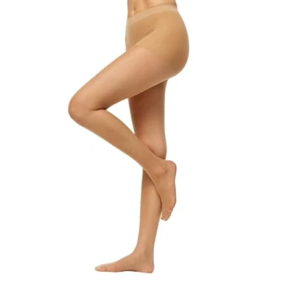 Afbeelding van Nur Die Goodbye panty met 20 denier voorkomt loopmazen, transparante fijne panty, matte look voor dames, amandel, 38/40