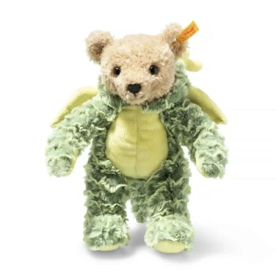 Afbeelding van Steiff 113284 hoodie teddybeer draak, IRISH GREEN, 27 cm