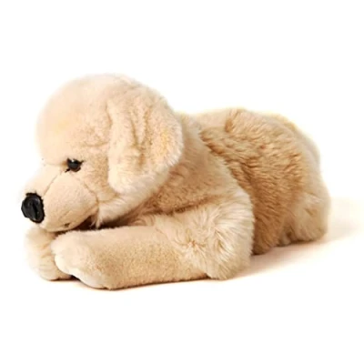 Afbeelding van Uni Toys Golden Retriever, liggend 43 cm (lengte) pluche hond, huisdier dier, knuffeldier