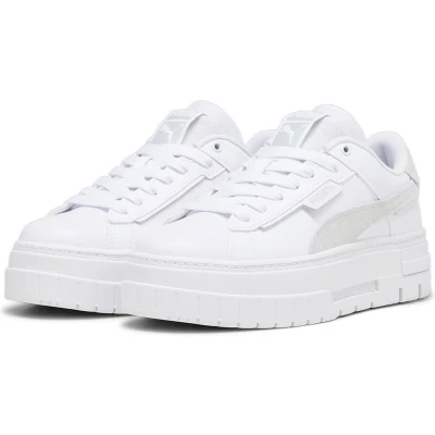 Afbeelding van Puma Mayze Crashed Sneakers laag, Dames, Maat: 39, White Leer/ synthetisch