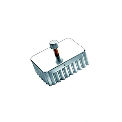 Afbeelding van Ibili Uitsteekvorm rechthoekig/gegolfd 6 x 4,5 cm van roestvrij staal, zilver,