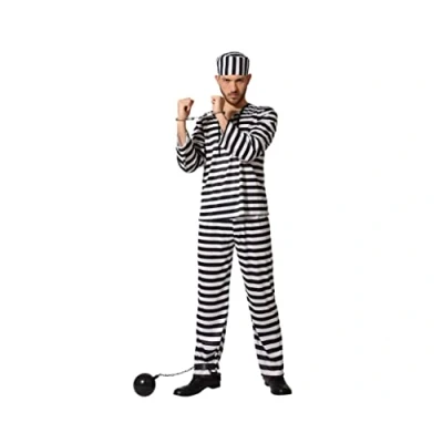Afbeelding van Kostuums voor Volwassenen Prisoner Gevangene Multicolour XXL