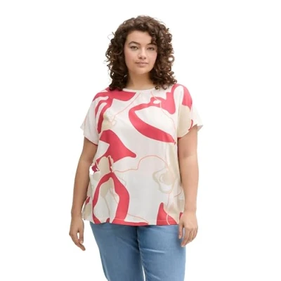 Afbeelding van TOM Tailor Blouse, Dames, Maat: 48, Whisper white