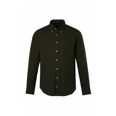 Afbeelding van JP1880 Langarm Buttondownkragen Modern FIT BIS 8 XL Overhemd, Heren, Maat: Large, Fir green