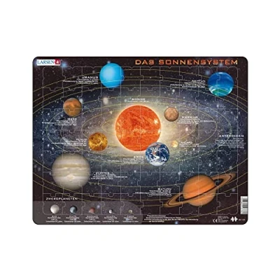 Afbeelding van Larsen SS1 Zonnestelsel, Duits editie, Frame puzzel met 70 stukjes
