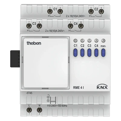 Afbeelding van Theben schakelactor c last uitbreidingsmodule mix2 4 voudige knx max 12 kanalen 4930215