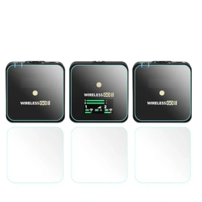 Afbeelding van WH1916 Glazen schermbeschermer compatibel voor Rode Wireless GO II/Mark I microfoon (6 stuks), 9H gehard glas anti bel kras ultra helder