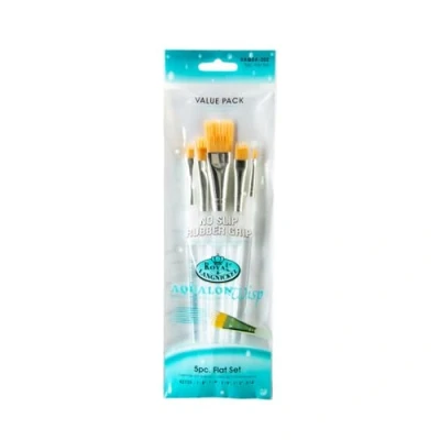 Afbeelding van Royal en Langnickel Aqualon Wisp platte borstel Set (Pack van 5)