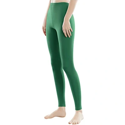 Afbeelding van Libella 1/3er Vrouwen Lange Leggings Veelkleurig met Hoge Taille Slim Fit Fitness Broek Sport Gemaakt van Katoen 4108VA, Groen, XXL