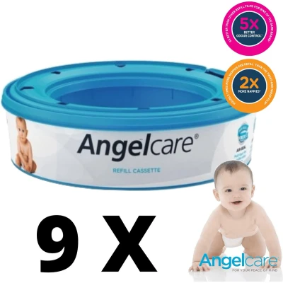 Afbeelding van Angelcare Luierverwijderingssysteem Refill Cassettes Pack van 12