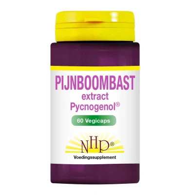 Afbeelding van Nhp Pijnboombast Extract Pycnogenol 50mg, 60 Veg. capsules