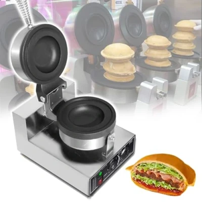 Afbeelding van Commerciële elektrische hamburgermaker, niet klevende burgermachine Burger Maker Press, 1200 W 50 300 ℃ ijsburgervorm voor thuis