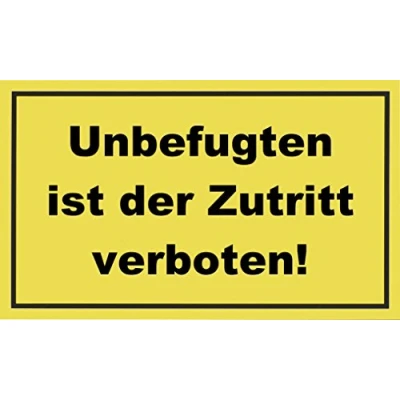Afbeelding van Metafranc Instructiebord &quot;Onbevoegden is de toegang verboden!&quot; 400 x 250 mm/bewegwijzering/verbodsbord/toegang verbod/privéperceel / 500500