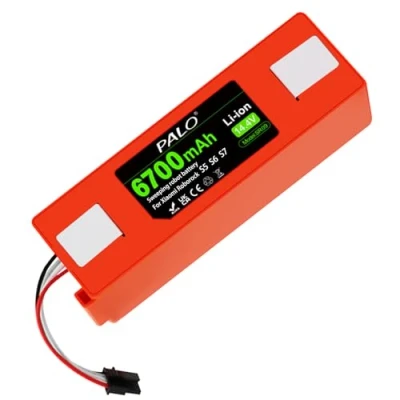 Afbeelding van Palogreen 14.4V 6700mAh Vervangende Batterij voor Xiaomi Roborock S50 s51 s52 s53 s55 T6 61 65 Reeks Stofzuiger, vervanging BRR 2P4S 5200S